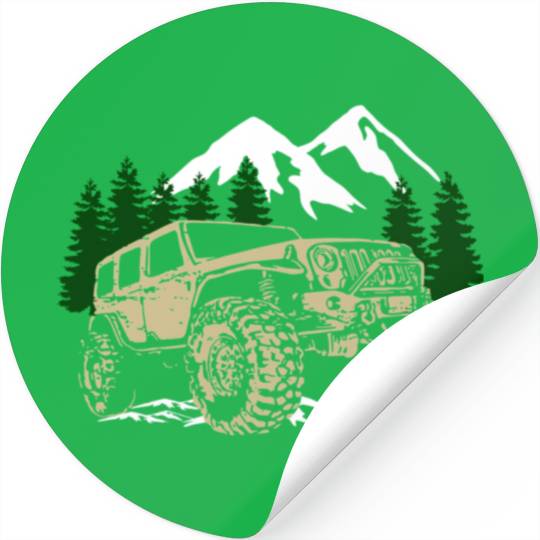 Mountain Jeep 4x4 Offroad Stickers