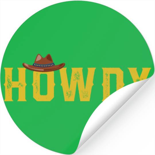 Western Country Southern Cowboy Cowgirl Howdy Rode Stickers