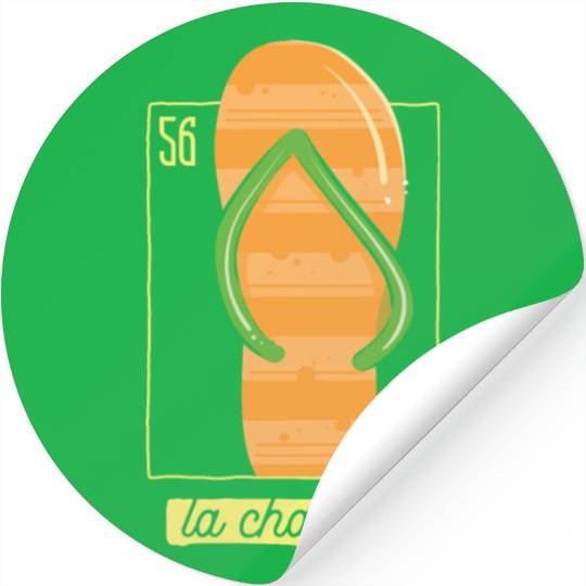 Loteria Cards Mexican Lottery Bingo La Chancla Stickers