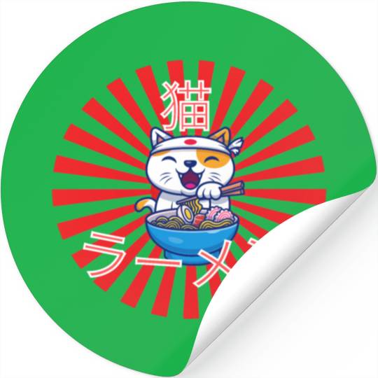 Neko Ramen - Cat Ramen Kawaii Stickers