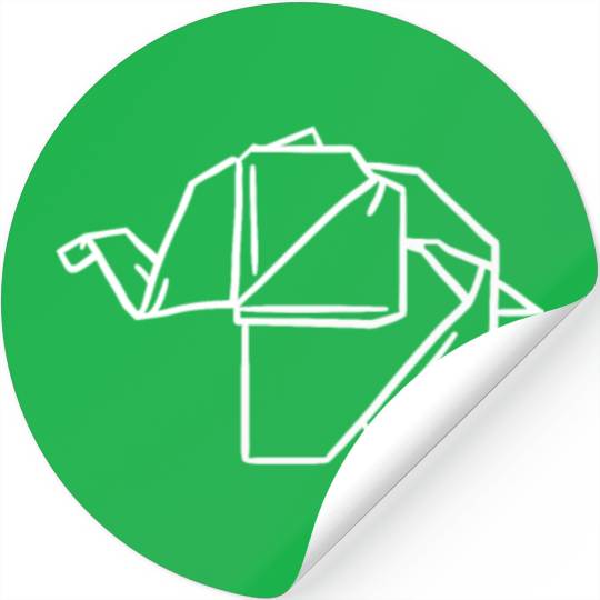 Origamis Elephant Elephant Lover Stickers