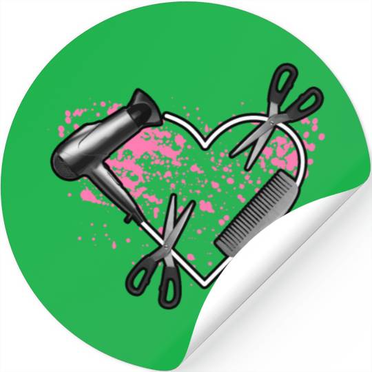 I Love My Job Hairstylist Hairdresser Blower Stickers