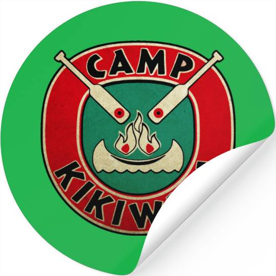 Vintage Camp Kikiwaka Logo Stickers
