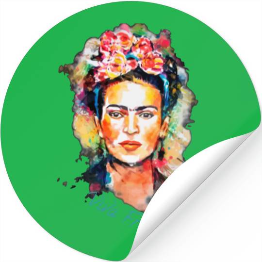 Frida Kahlo Viva Frida Bold And Beautiful Watercol Stickers