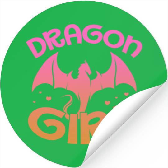 Dragon Girl Stickers