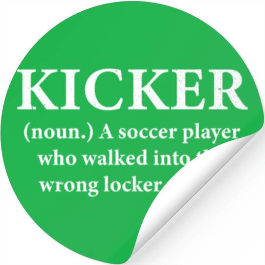 Football Kicking Kicker Definition Football Kicker Stickers