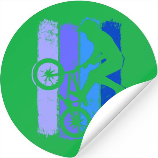 Retro Bmx Bike | Old School Bmx | Vintage Bmx Blue Stickers