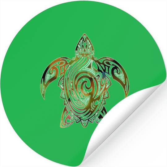 tribal turtle Stickers