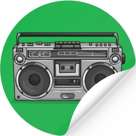 Old School Hip Hop 90s Nostalgia BoomBox Stickers