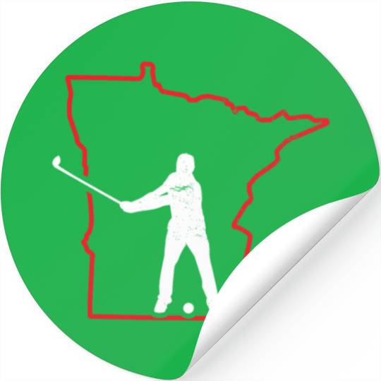 Unique Minnesota Golf Stickers, Minnesota Golfer Shir