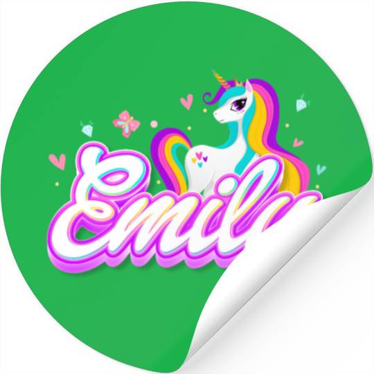 Emily Unicorn Stickers