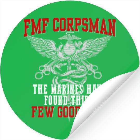 FMF Devil US Navy Corpsman DOC Badass Army Veteran Stickers