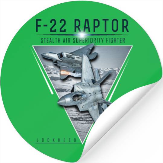 F 22 Raptor US Airborne Fighter Pilot Stickers
