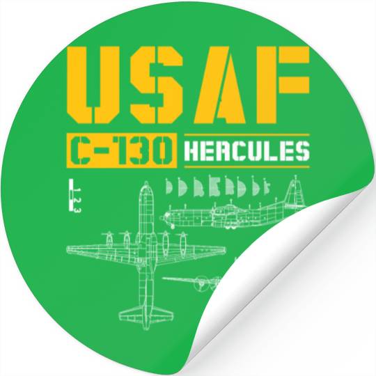 C 130 Hercules US Airborne Fighter Pilot Stickers