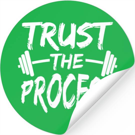 Trust The Process Motivational Quote Gym Workout S Stickers