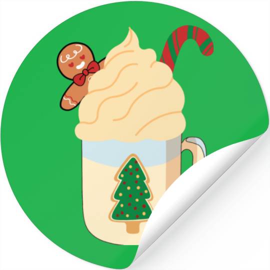 Candy Cane and Hot Cocoa, Hot Chocolate Stickers