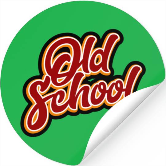 Old School tees Stickers