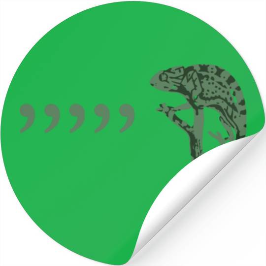Comma chameleon Stickers