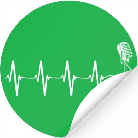 Singing Singer Podcaster Choir Radio Microphone He Stickers