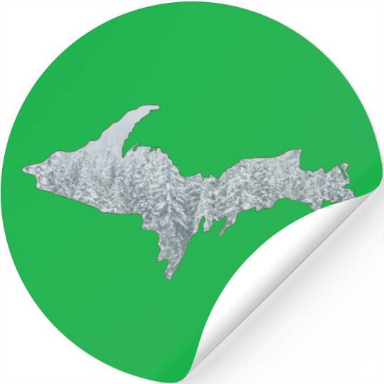 Upper Peninsula Snow 906 Yooper Stickers