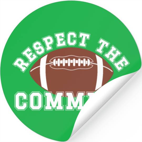 Respect the Commish Fantasy Football FFL Commissio Stickers