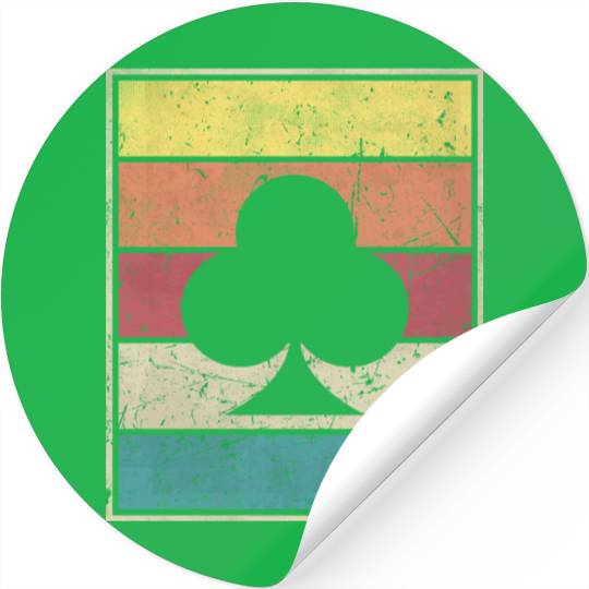 Clubs Playing Card Poker Symbol Stickers