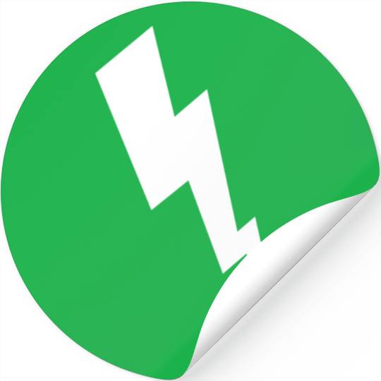 zeus lightening bolt Stickers