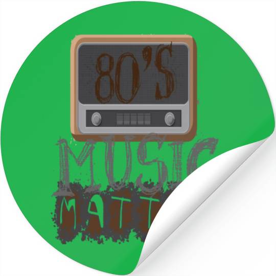 80s music lover 80s music matters3 Stickers