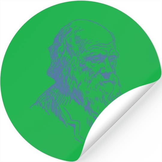 Portrait Darwin evolution biology theory Stickers