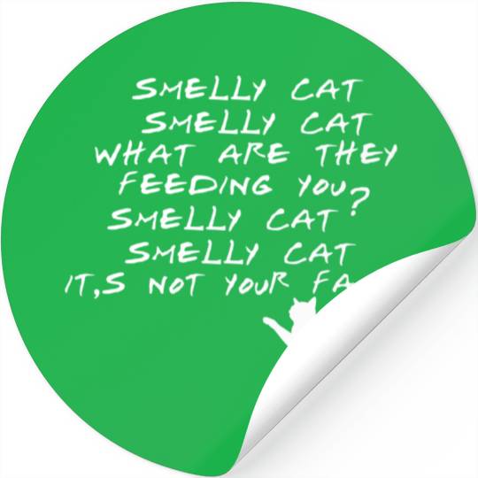 Smelly Cat Friends Tv Show Stickers