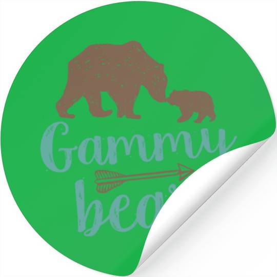 Cute Gammy Bear Matching Family Stickers