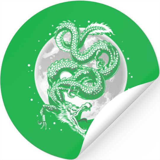 Chinese And Japanese Dragon Stickers