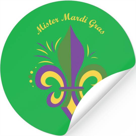 Mister Mardi Gras Stickers