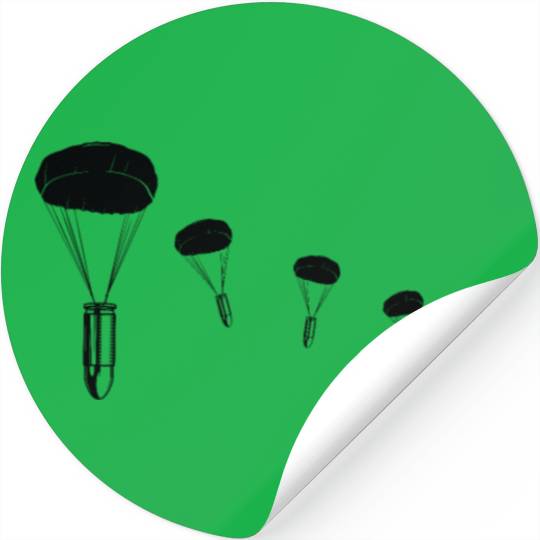 Parachute Bullet Paratrooper Airborne Army Stickers