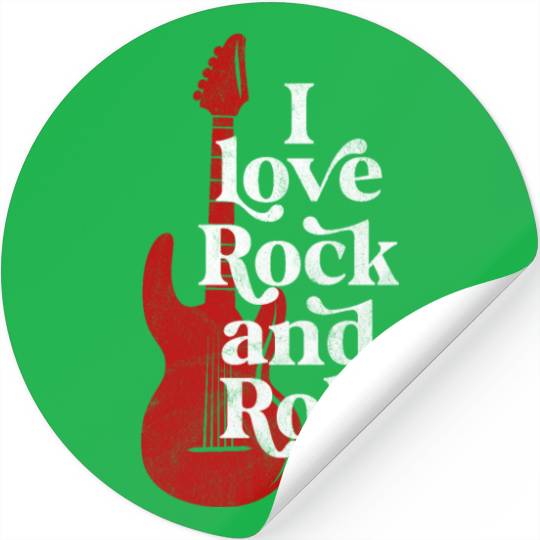 I Love Rock and Roll Stickers