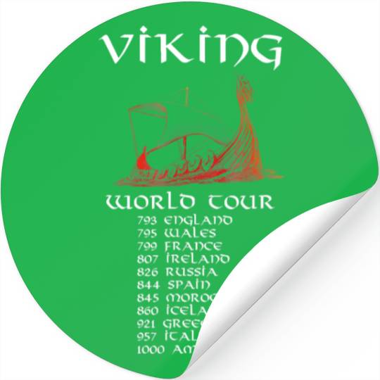 Viking World Tour Valiant Viking Warriors Stickers