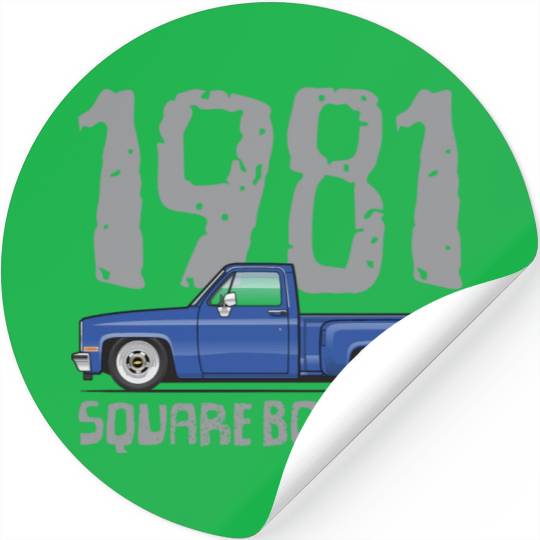 1981 Square Body Life Bright Blue Stickers
