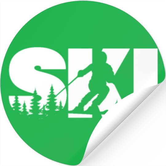 Ski, Skiing Stickers