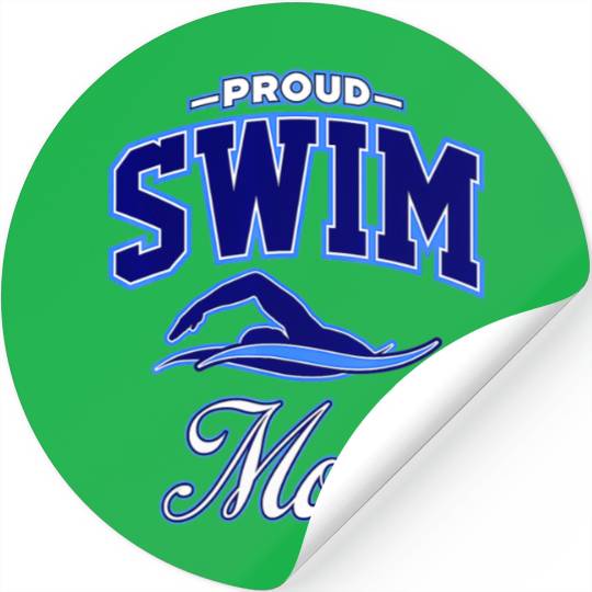 Swim Mom Stickers