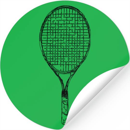 Tennis Racket Graphic Stickers
