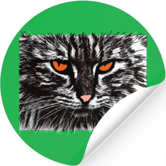 funny cat face Stickers