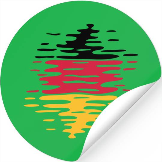 Germany flag waves Stickers