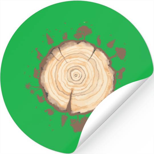 Planet earth and Earth day Stickers