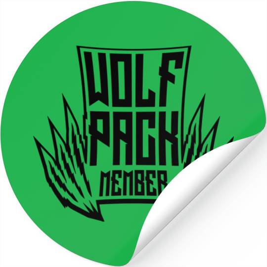 Team wolf pack Stickers