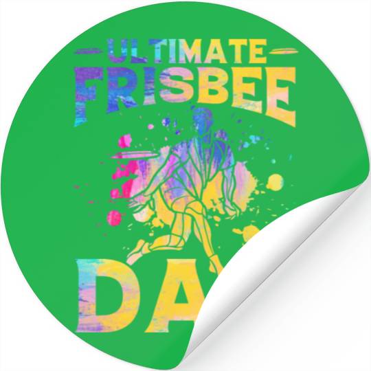 Ultimate Frisbee Dad Stickers