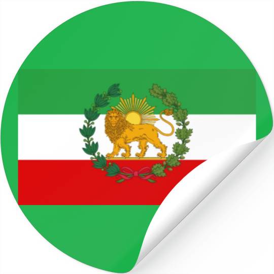 Flag of Iran Lion and Sun Stickers