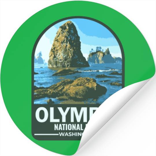 OLYMPIC national park Washington usa Stickers
