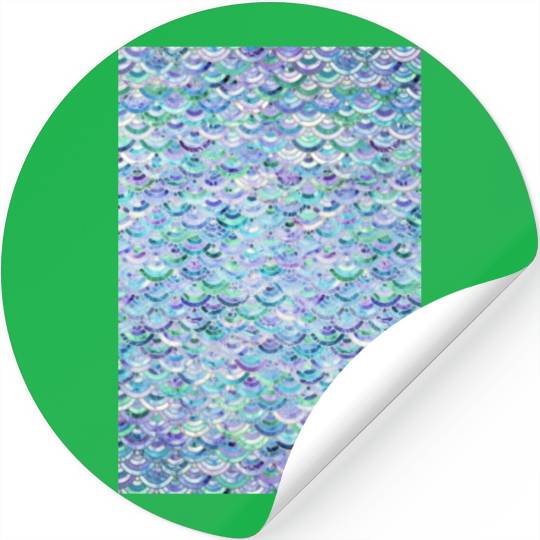 Marble Mosaic in Sapphire and Emerald Stickers