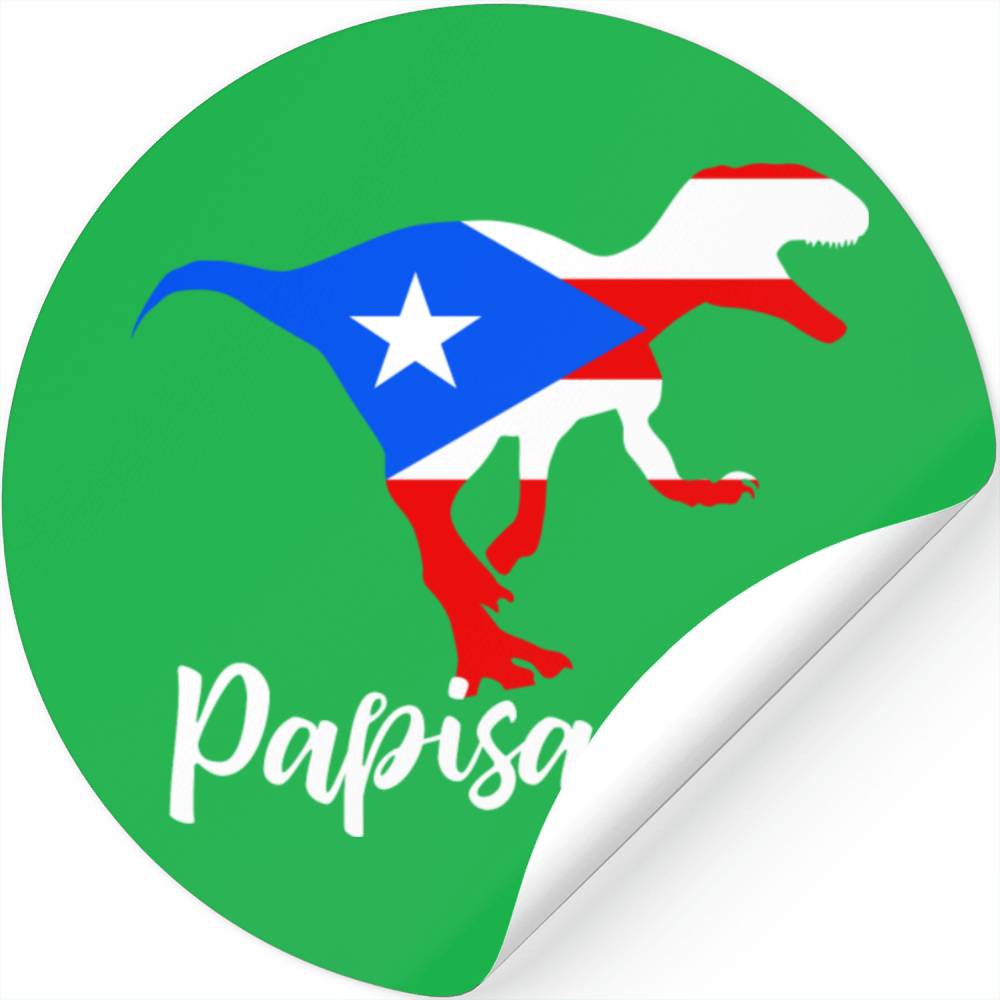 Papisaurus Puertorican Dinosaur Design Stickers