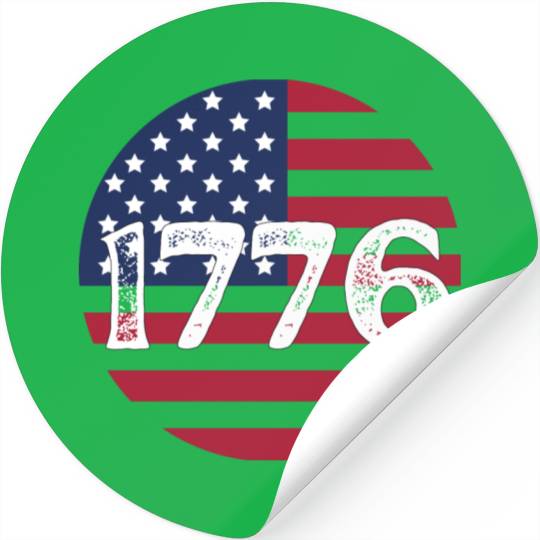 1776 - In US Flag Stickers